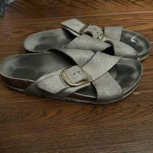 39 narrow Birkenstock in rose gold